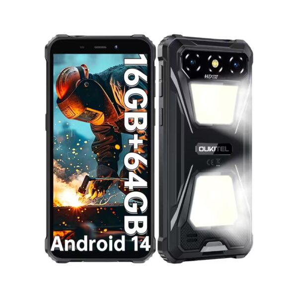 OUKITEL G5 S | DUAL CAMPING LIGHTS | 4GB+8GB RAM + 64GB ROM